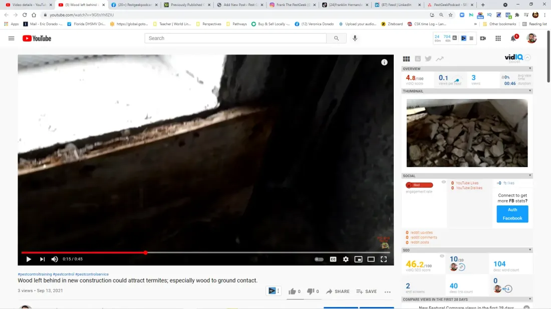 Termites in wood left behind in new construction: This is why wood to ground contact could attract termites. 1 Termites in wood left behind in new construction: This is why wood to ground contact could attract termites.